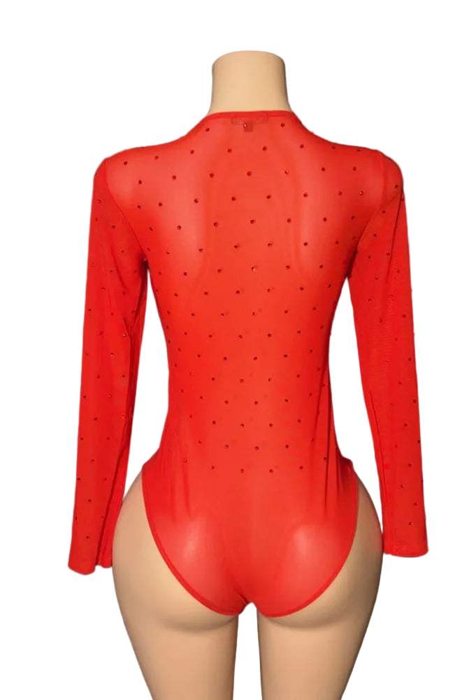 Rhinestone bodysuit