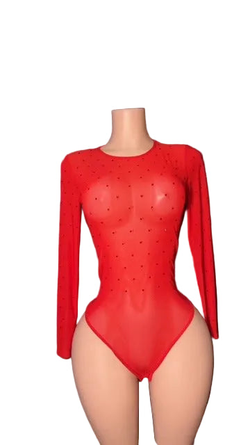 Rhinestone bodysuit