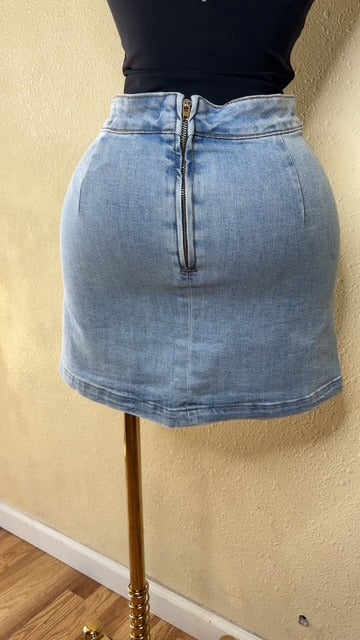 City Denim Mini Skirt