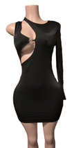 Mini dress one sleeve