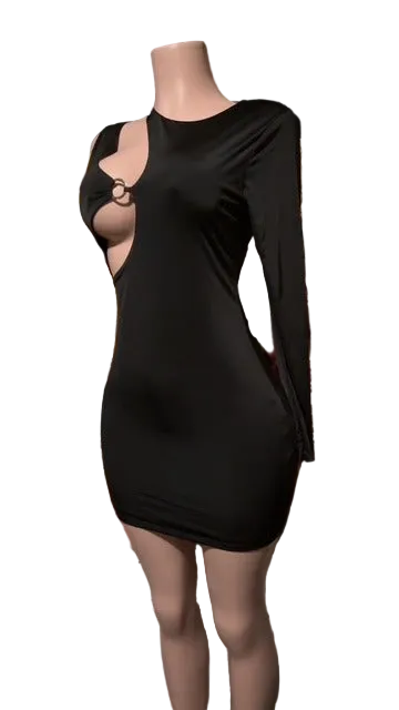 Mini dress one sleeve
