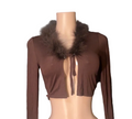 Soft Feathers crop top